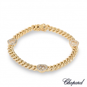 Chopard Yellow Gold Happy Diamonds Bracelet 85/2263-20